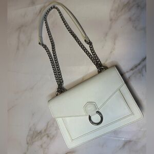 🔥SALE🔥 JW PEI Envelope Chain Bag in White/Silver